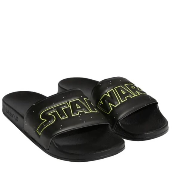Adidas FX6352 Star Wars Adilette Slides Black - Picture 1 of 3